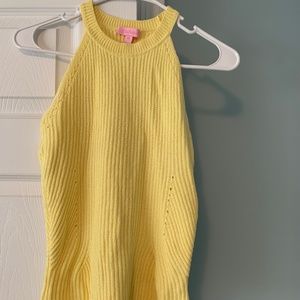 Lilly Pulitzer tank sweater.